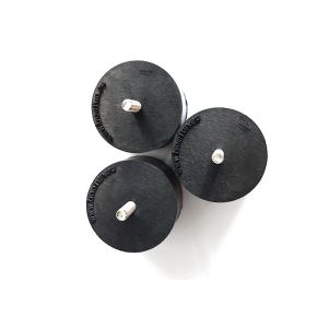 OEM Customize Molded Rubber Bushing Shock Absorber Cylindrical Black Color