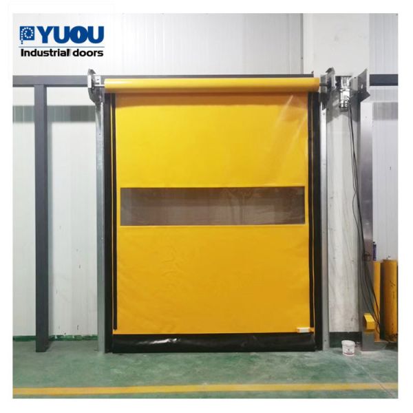 Servo Motor Controller High Speed Shutter Door Pvc Fabric Zipper Horizontal Up Fast