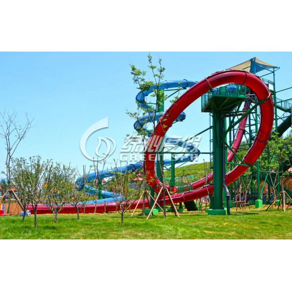 Commercial Fiberglass Small Water Slides for Water Park Resort Amusement Equipment