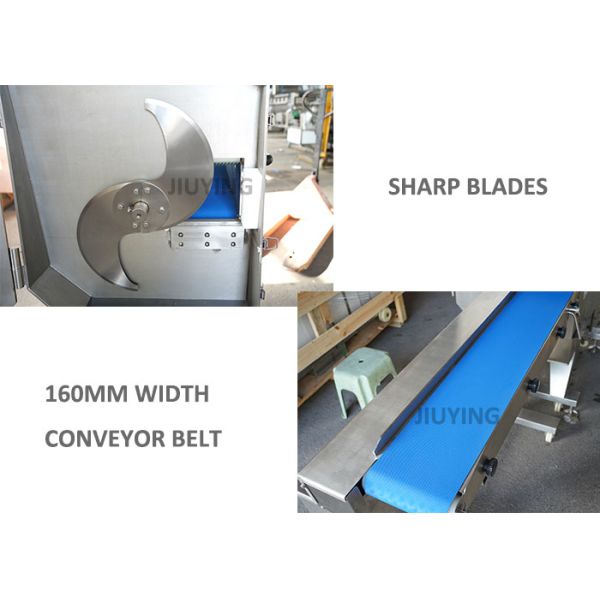 Professional Cooked Meat Bacon Cutting Machine 500~800kg/h Capacity
