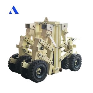 Wholesale 5T Payload Steel Shipping Container Lifting Equipment 15-30 Ton Caster Mover Self Loading Trailer for Steel Material from china suppliers