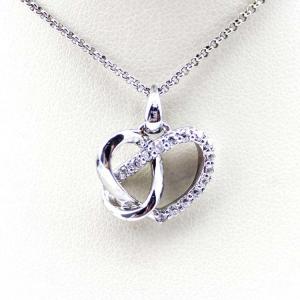 China Sterling Silver CZ Diamonds Heart Pendant  Women Necklace (P-116) on sale