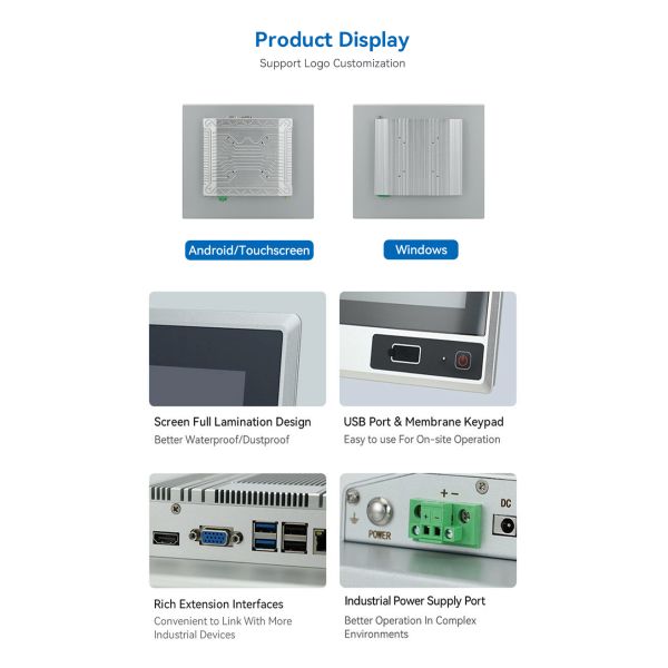 Fanless Industrial PC Intel Core I5 I7 Embedded Box PC Rugged Automation Computer Rich IO Dual LAN COM GPIO Mini PC OEM