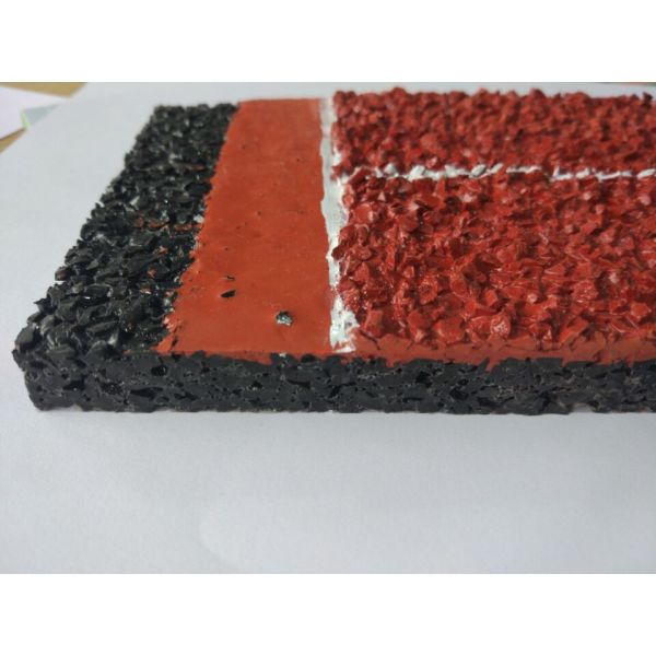 Preformed Running Track Flooring , Outdoor Rubber Flooring For College