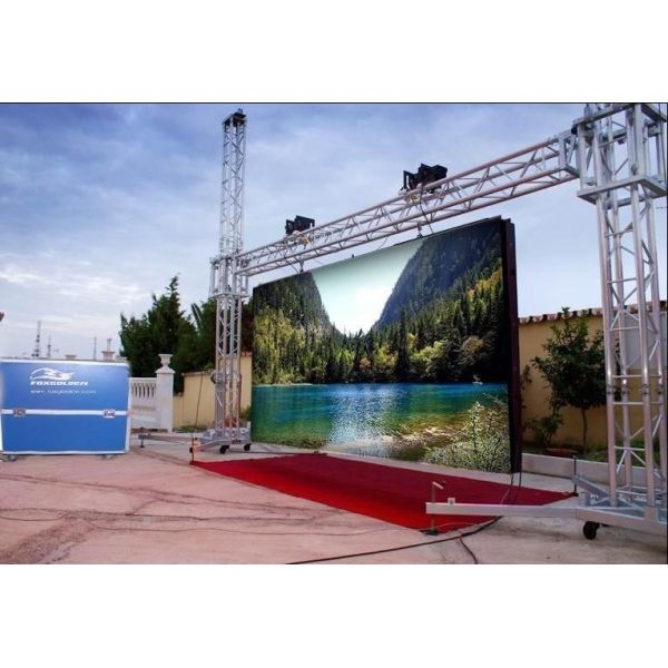 Ultra-Clear Die-Casting Aluminum RGB LED Display 1/4 Scanning Stadium COB Full Color Outdoor Screen Waterproof Single And Dual Color Screen