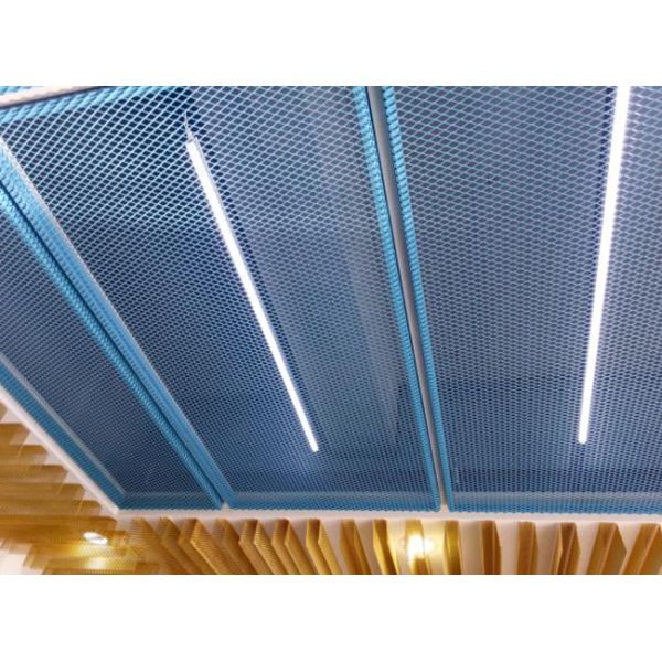 Anodized Aluminum Expanded Metal Mesh 10x20mm Suspended Ceiling