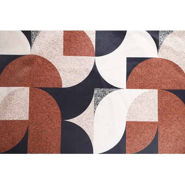 Geometric Patterned Digital Print Velvet For Sofa