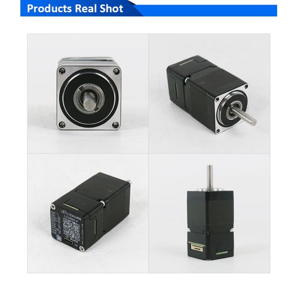 Lichuan Open Loop/Closed Loop Integrated Stepper Motors Driver Pulse/RS485 Control 0.18N.m 2Phase Nema11 DC20~30V 0.7/1.0A 1000PPR