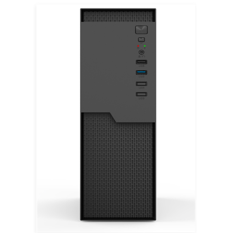 Mini-ITX/M-ATX Low-Profile Computer Case with 4 PCIe Slots 3x SSD + 1x HDD and USB 3.0 HD Audio I/O
