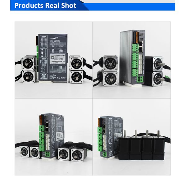 Lichuan 4-Axis DC Closed Loop Stepper Motor Drivers Controller Kit 0.72N.m 2Phase Nema17 DC24V~50V 1.2A 1000PPR
