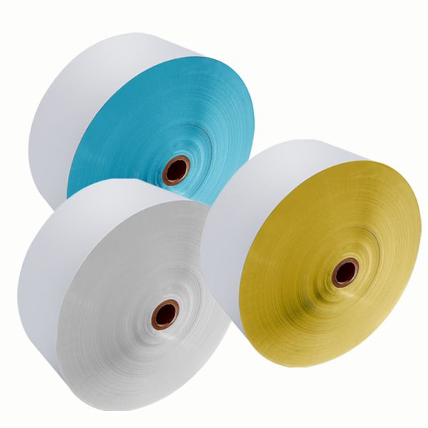 Glossy White / Sliver / Clear Bopp Label Paper Roll PP Self Adhesive Jumbo