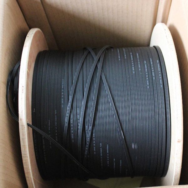 LSZH Sheath Fig 8 Tight Buffer 1-12 Cores FTTH Drop Cable Outdoor Self supporting Bow type