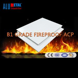 China B1 Grade Fireproof 6mm Aluminum Composite Panels Decorative Aluminum Wall Panels on sale