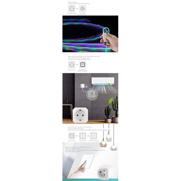 EU Standard BLE Gateway Smart Plug Socket