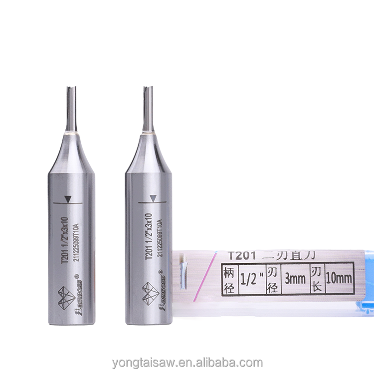 Lamboss Cutters Milling Two-Edged Straight Bit Cnc Router Bits Set for Cutting Woodworking