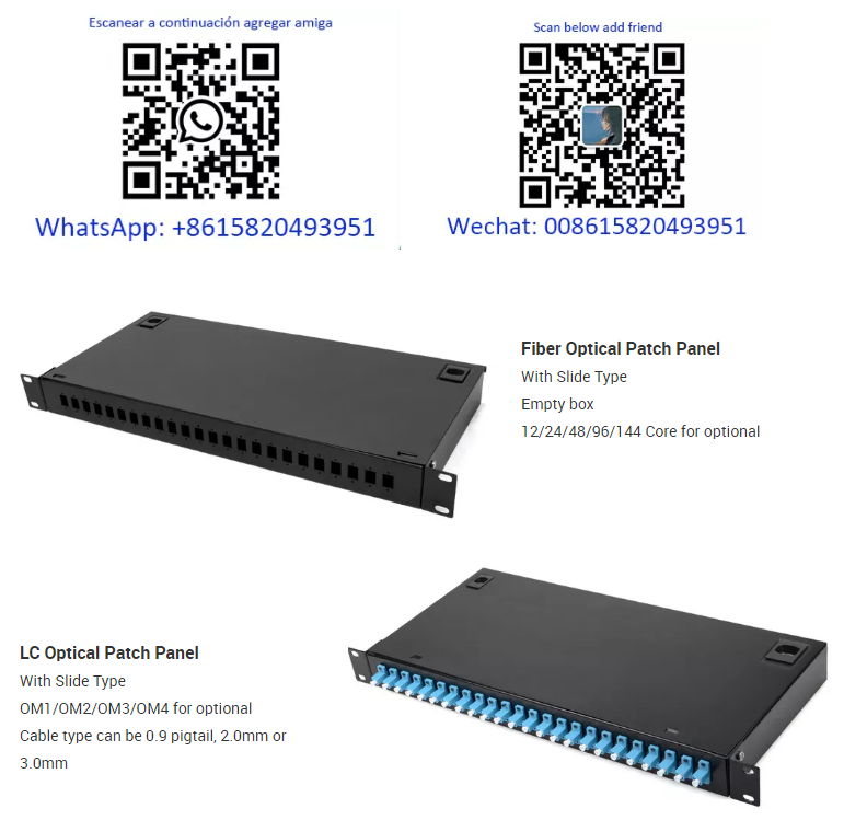 Rack Mount Fiber Optic Patch Panel , 144 Ports Fiber Patch Panel