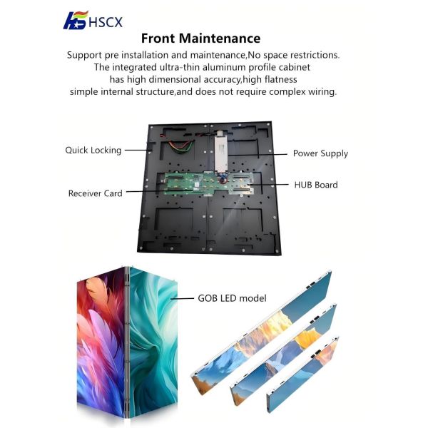 P1.95 Indoor ultra-thin double-sided LED display screen