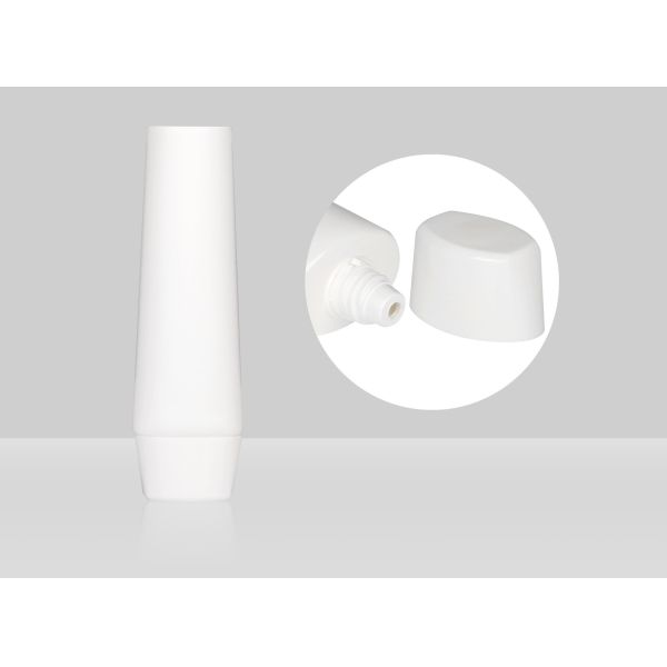 Custom Empty Plastic Squeeze Tubes D35mm 35-100ml Cosmetic Liquid Foundation Oval Tube