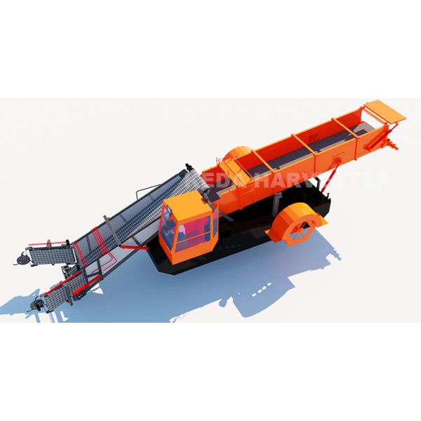 12t Load Capacity Automatic Amphibious Weed Harvester with Diesel Engine