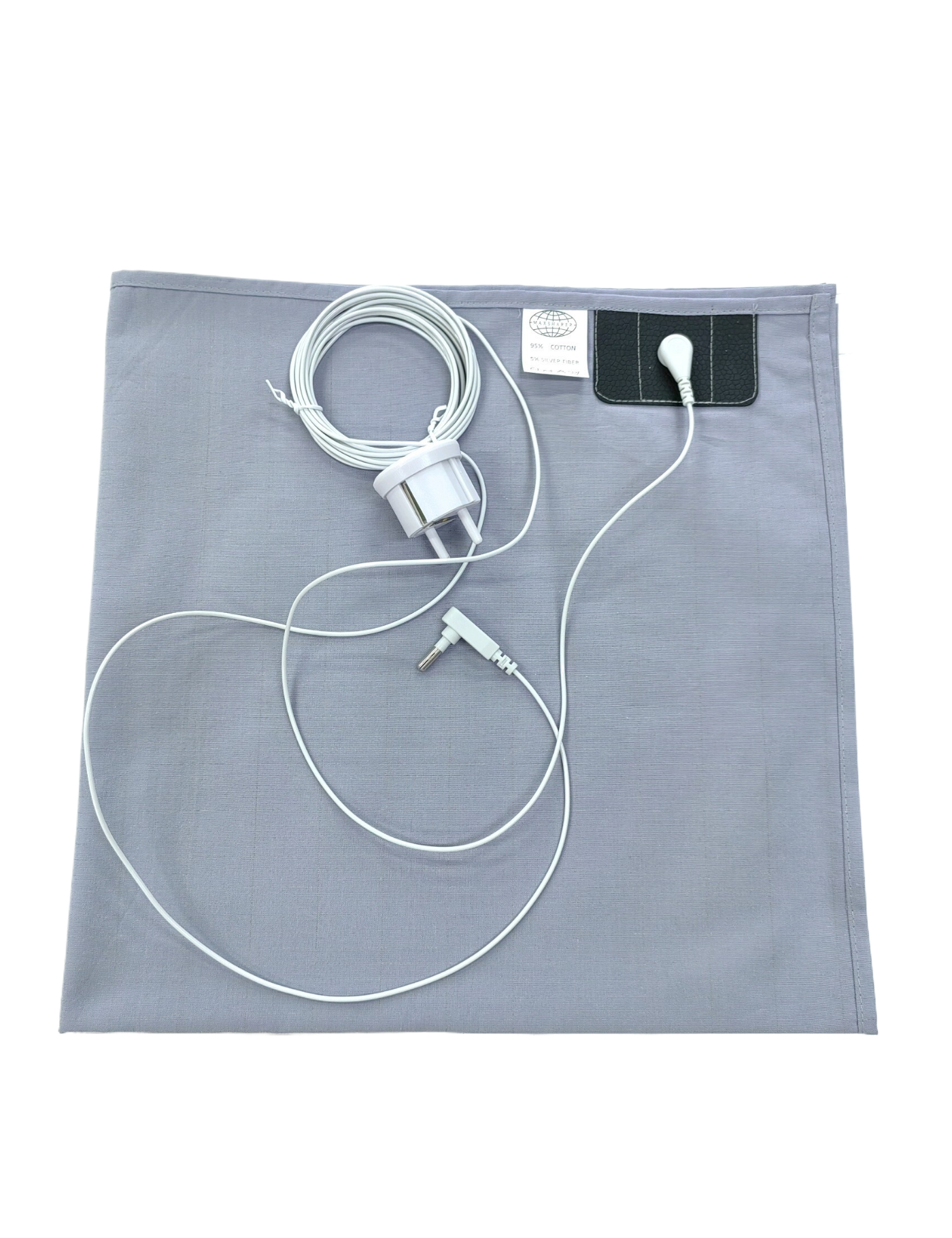 Conductive Earthing Bed Sheet Organic Cotton Ground Esd Conductive Grounding Bed Sheets With EMF Grounding 15FT Cord Protect