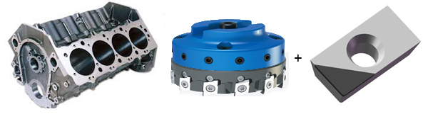 Aluminum Engine PCD Inserts Polycrystalline Diamond Tools Continuous Turning