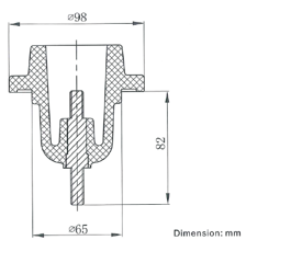 200A Epoxy Resin Cast Switchgear Bushings Medium Voltage Well Insulated Cap
