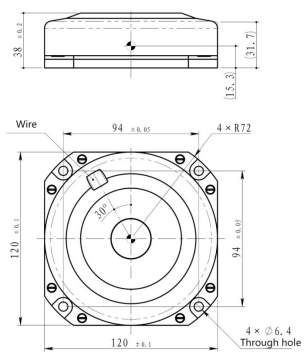 Single-axis Fiber Optic Gyroscope with -45°C～+70°C Operating Temperature +5V DC Supply Voltage and 890g±20g Weight