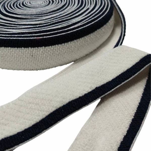Grosgrain Elastic Waistband High Elasticity Custom Color Woven Webbing For Garment