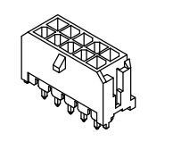 3.0mm Pitch Wire-To-Wire Connector 2 To 12P Single Or Double Row Plastic Square Connector