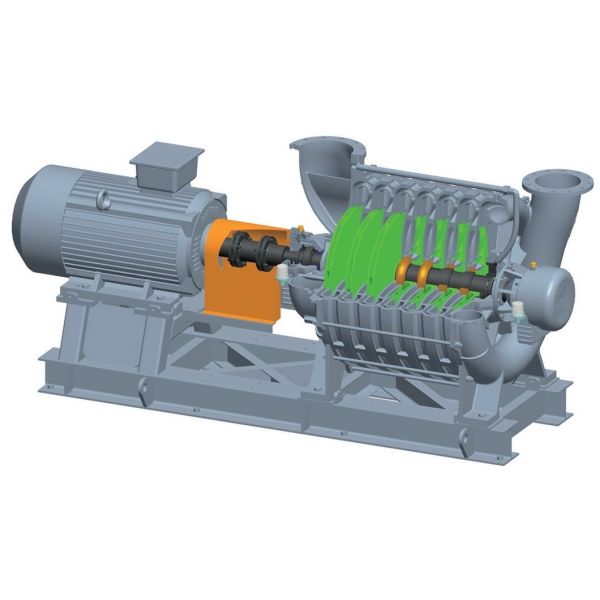 Oxidation Multistage Centrifugal Blower For Zinc Plating Process Technique