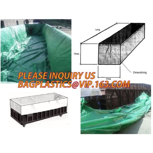 Extra Lagrge Woven Drawstring Dumpster Container 20 Yard Drawstring Black Dumpster Container Liners For Bagplastics