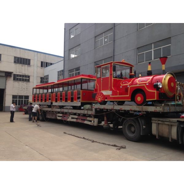 Eco Friendly 42 Passenger Electric Trackless Train For Sightseeing Customized Color