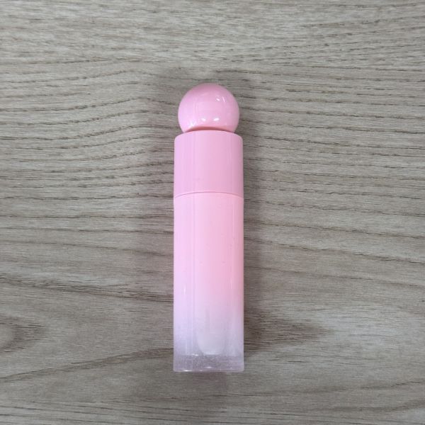 6ml Pink Gradient Heart-Shaped Cap Lip Gloss Tube Packaging Empty Container