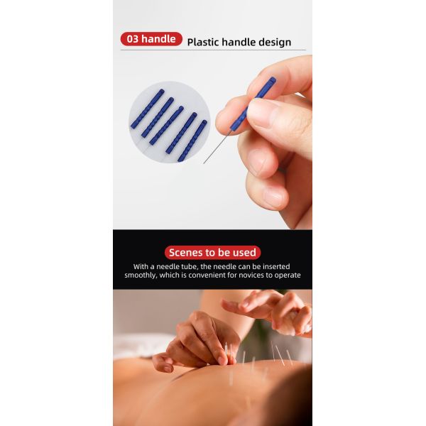 Custom Made Superfine 0.10mm Disposable Acupuncture Needles