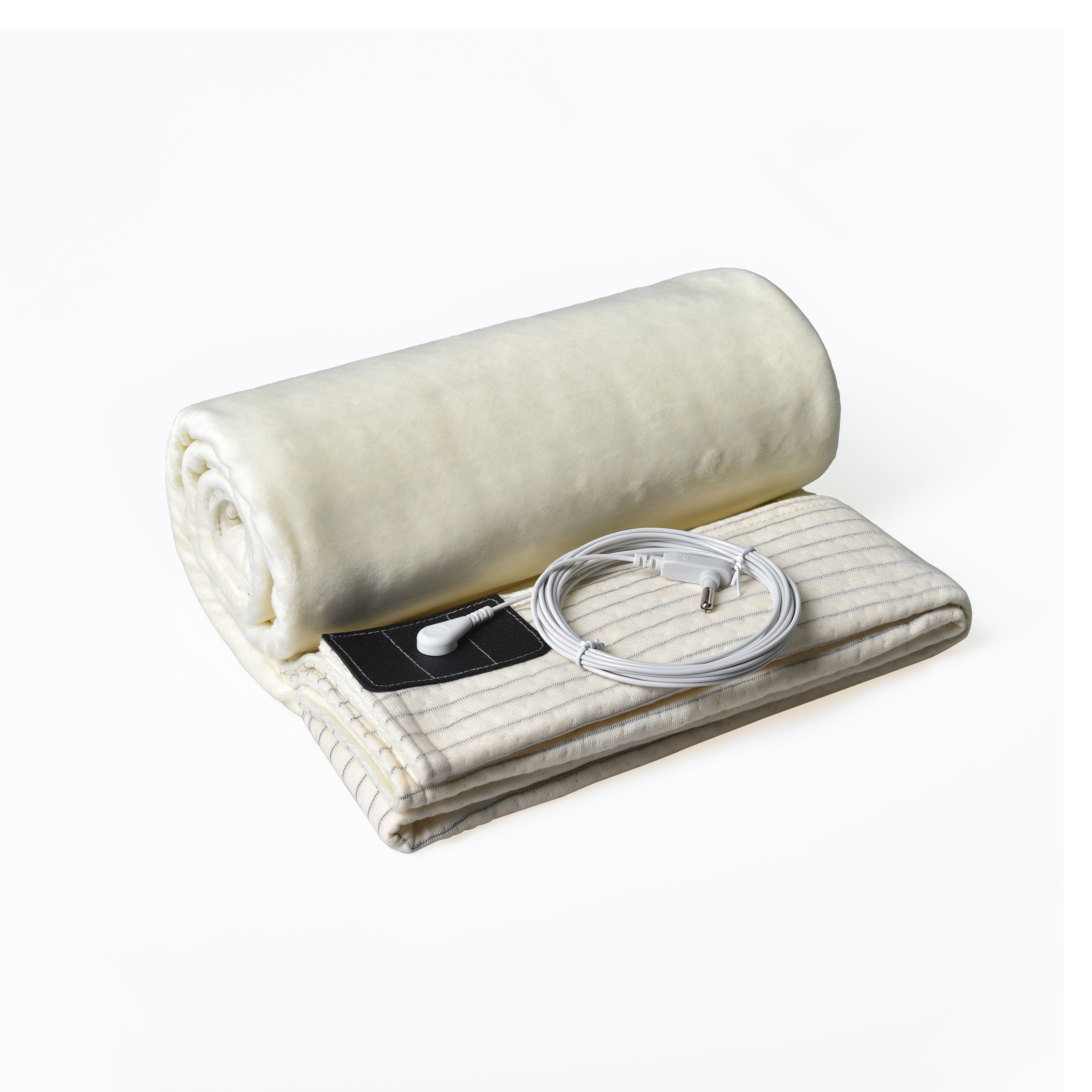 Grounding Half Sheet for Queen King Cotton Silver Flat Bed Sheet with Earthing Cord & Adapter
