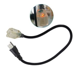 6ft NEMA 5-15P to 5-15R 3-Prong Extension Cord 16AWG 125V