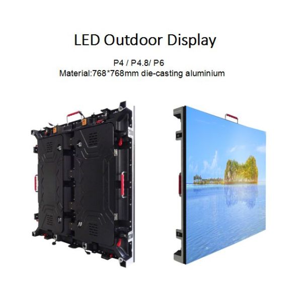 High Brightness Outdoor Rental Led Screen 6mm Good Waterproof Function
