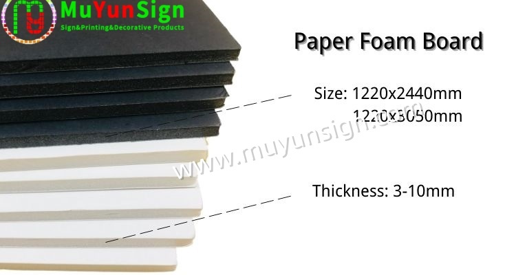 Printable PS Sheet KT Board Lightweight 1220x2440mm for Packaging Display