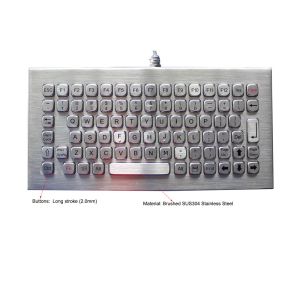 Wholesale Brushed Stainless Steel Ruggedized Keyboard IP68 Vandal Resistant from china suppliers