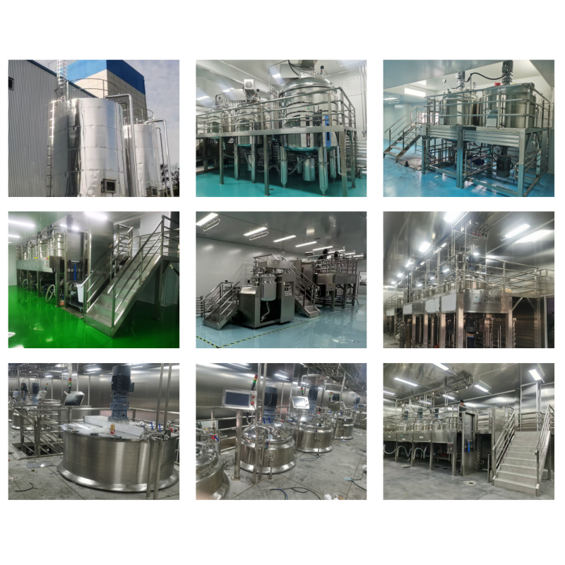 300L Pharmaceutical Ointment Making Vacuum Emulsifying Mixer with Steam Heating