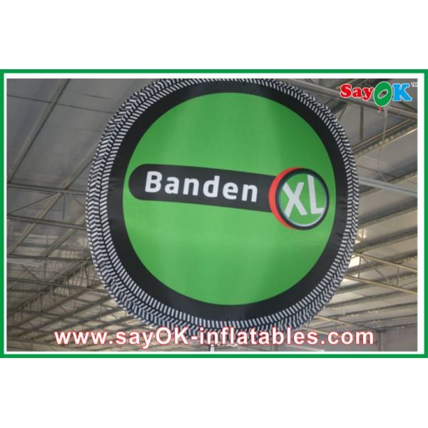 4 Led Bulbs Inflatable Lighting Decoration Stand Ball Tyre Shape