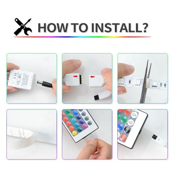 Holiday Light DC 24V 5050 LED Strip 12mm RGBCW RGBW RGBCCT 5 In 1 Waterproof 12V SMD