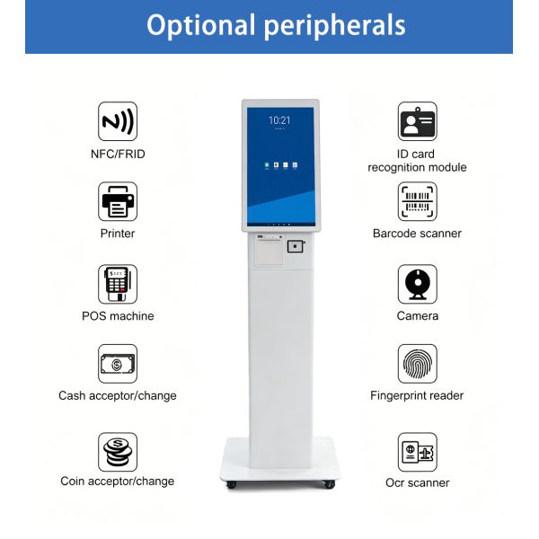 All in One Touch POS Terminal Built-in 58mm Thermal Receipt Printer Windows Intel Celeron J4125 2GB RAM 1 Year Warranty