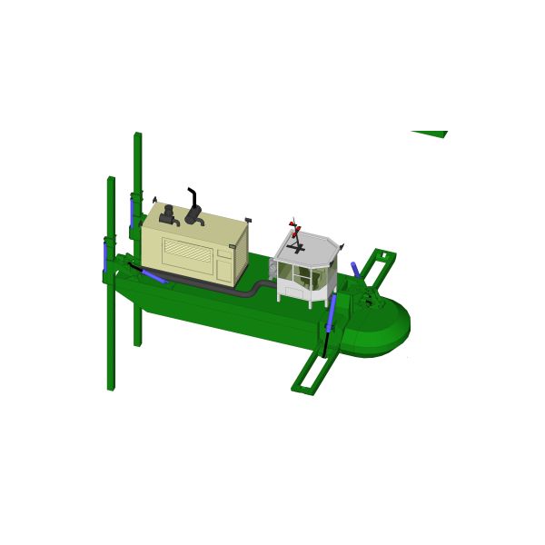 Corrosion Resistant Amphibious Dredger for Port River Lake Sea Usage