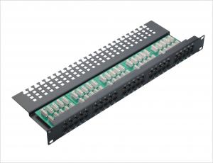 China Cat3 50 port Voice Home Network Patch Panel Krone Fibre Optic Patch Panels YH4004 on sale