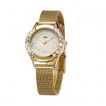 Elegance Women Jewelry Watch / Stainless Steel Mesh Watches , Quartz Movement