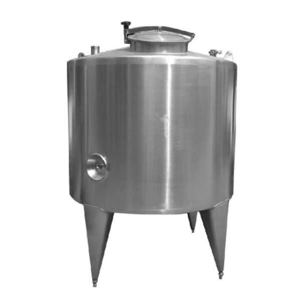 Silvery Stainless Steel Insulated Storage Tank for Storing Sanitary Food Liquid Water