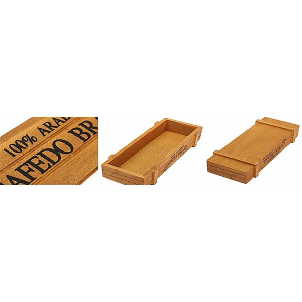 Unfinished Natural Solid Wood Gift Packaging Box With Sliding Lid For Poker Cards