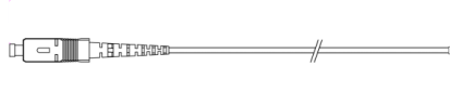 SC/APC FTTH Drop Cable Pigtail with G657A1 Fiber and LSZH Black Jacket for Reliable Connectivity