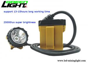 Wholesale High Power Cordless Mining Cap Lamps 25000 Lux With Samsung Rechargeable Lithium Batteries from china suppliers